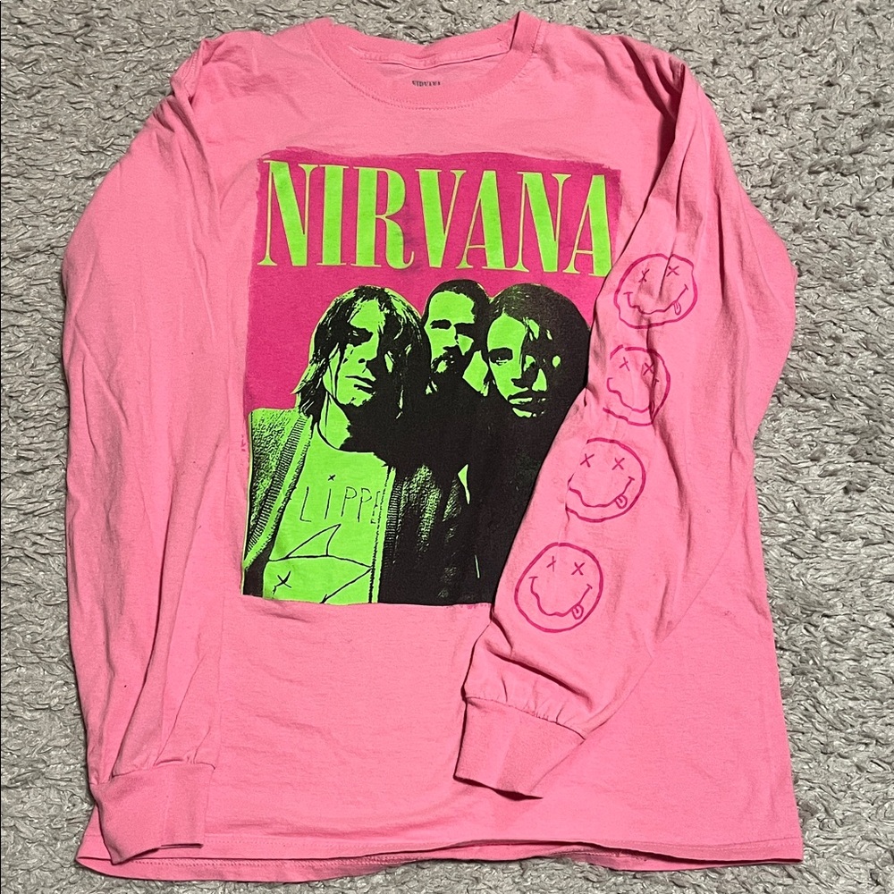 Pink Nirvana Long Sleeve Shirt